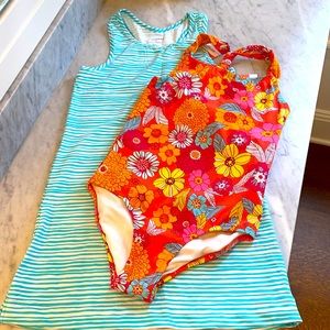 Garnet Hill Kids Girls Size 10/L dress & swimsuit